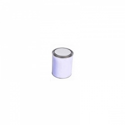 500ml Lever Lid Tin White/Plain with Lid